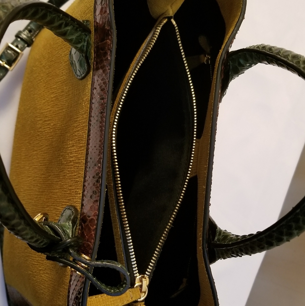 Burberry Medium Python Banner Tote - image 4